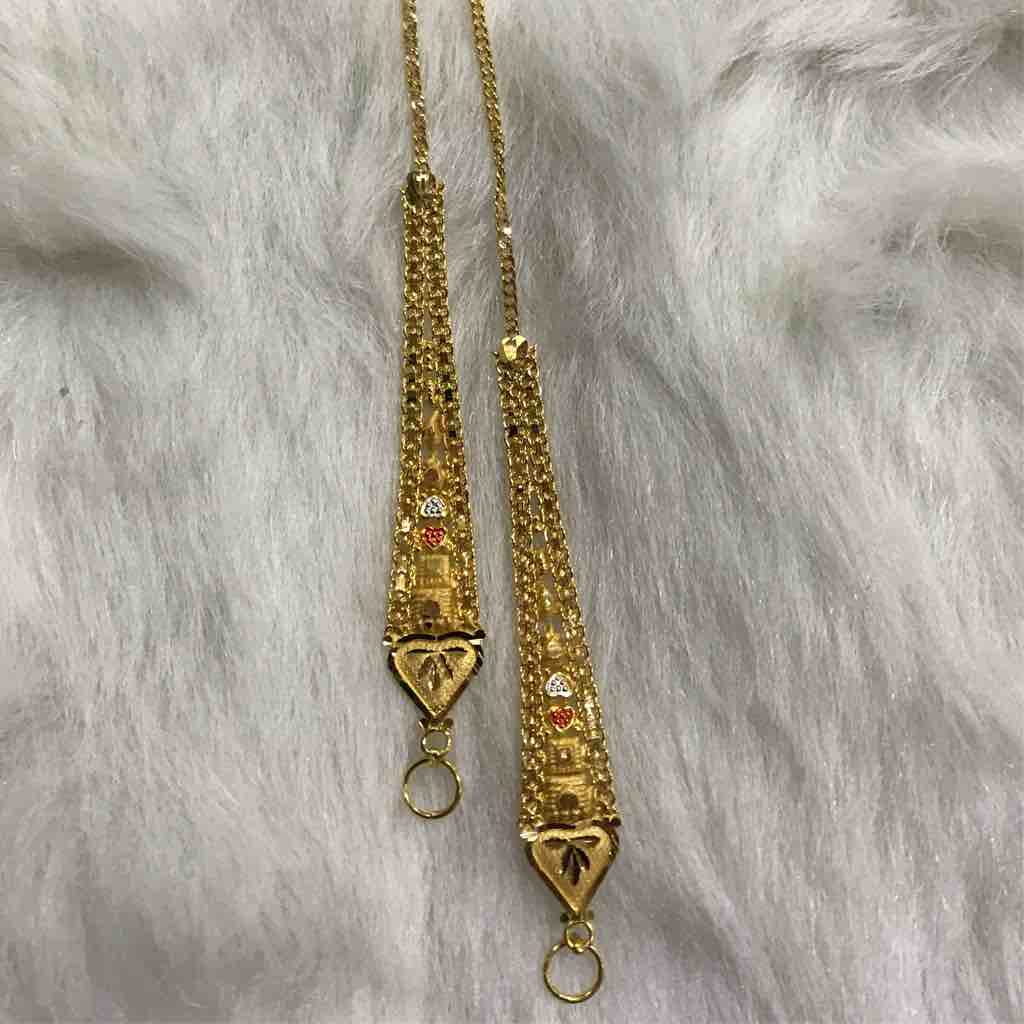 18KT Yellow Gold Ear Chain