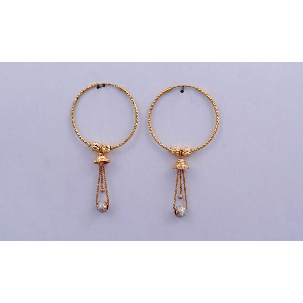 18KT Gold CNC Stylish  Vertical Bali