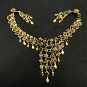 22K Gold Designer Necklace Set