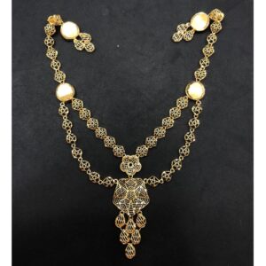 22K Gold Double Layer Turkish Necklace