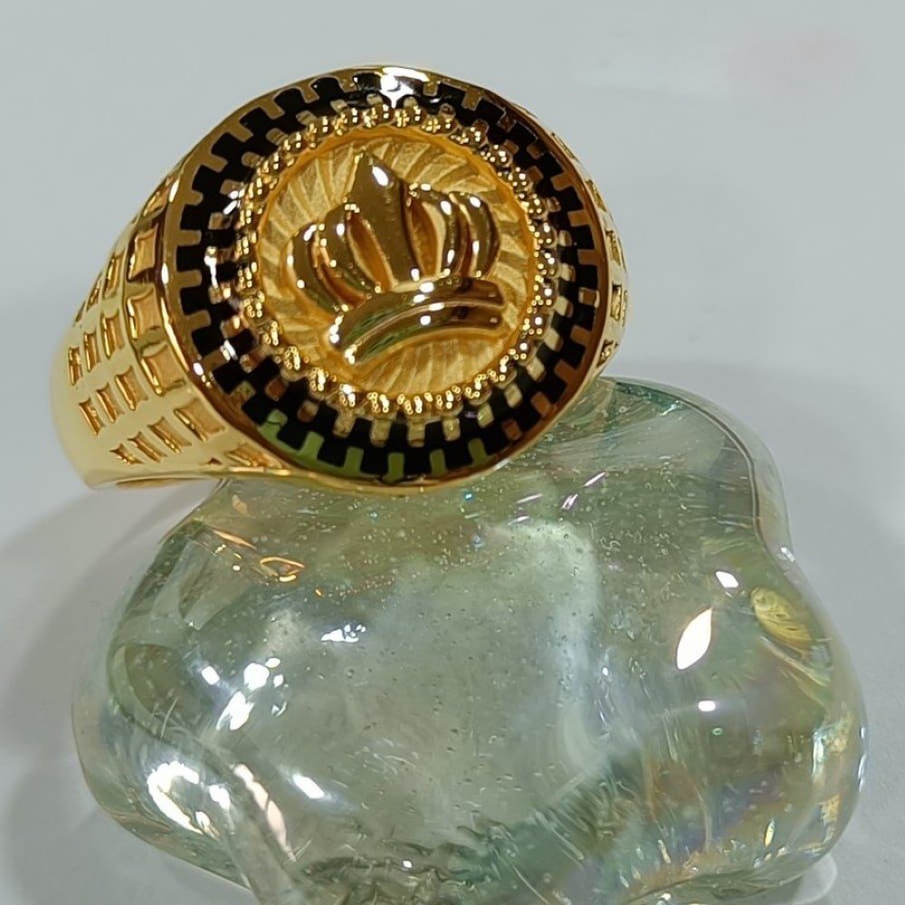 Gold Cocktail Gents Ring