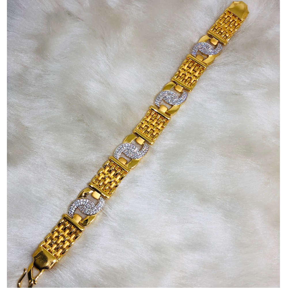 916 Gold Plain Casting Bracelet