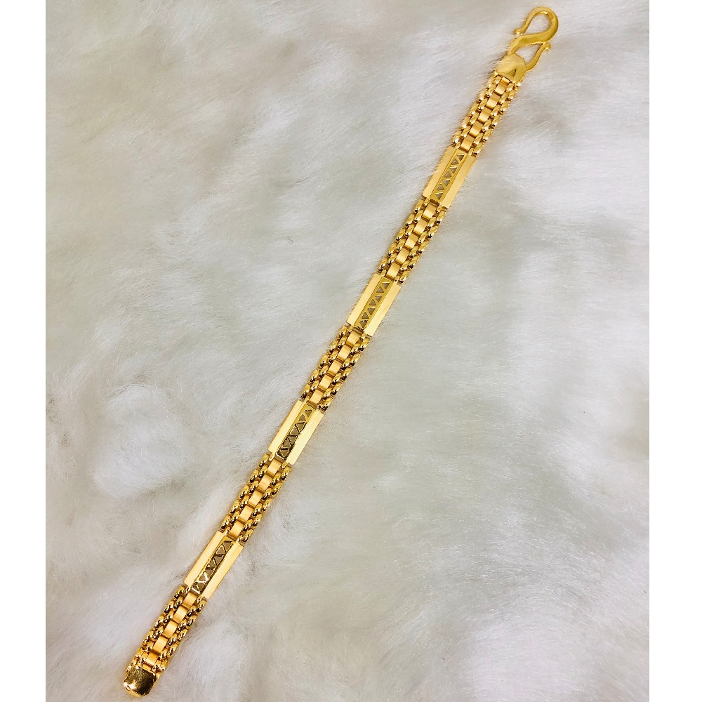 916 Gold Plain Casting Bracelet