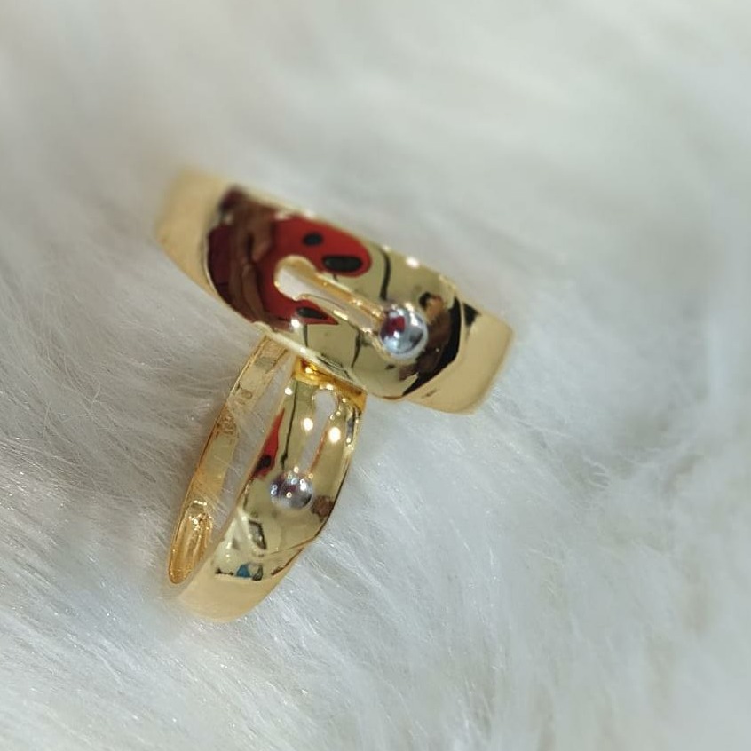 916 Gold Plain Casting Couple Band
