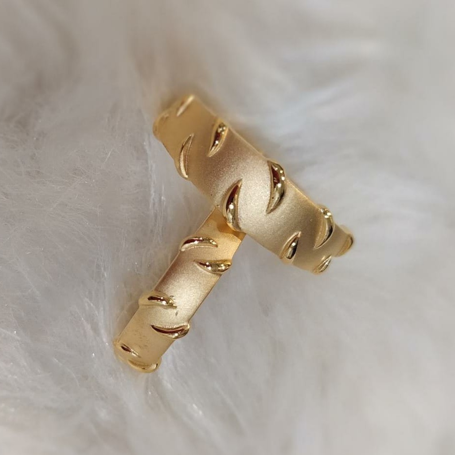 916 gold plain casting couple band