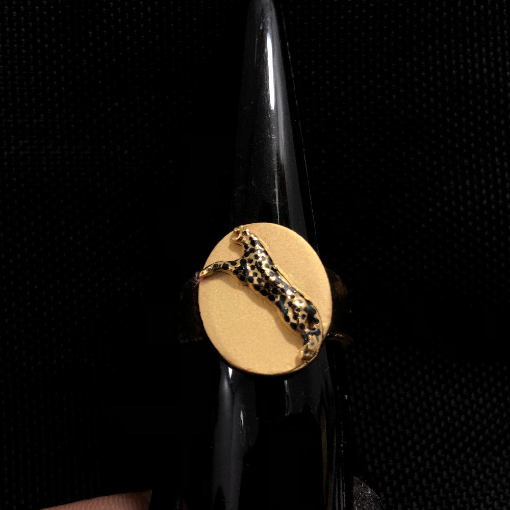 916 Gold Jaguar Ring For Men KDJ-R033