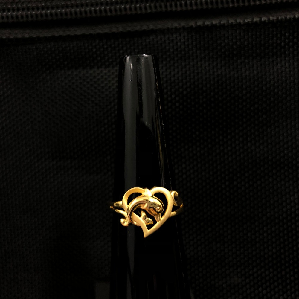 916 Gold Heart Shape Ring KDJ-R026