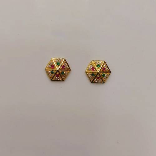 Gold Women Wear Earring