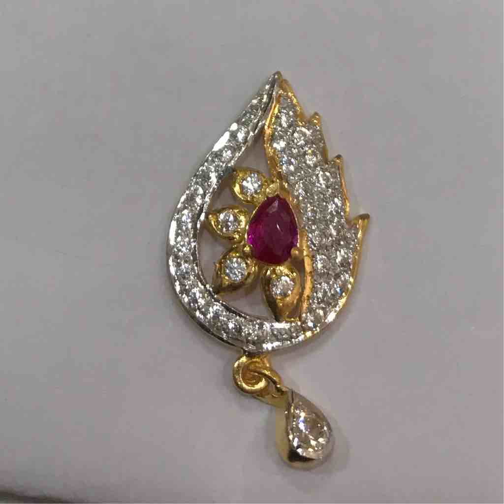 916 Gold Fancy Rhodium Wedding Earrings