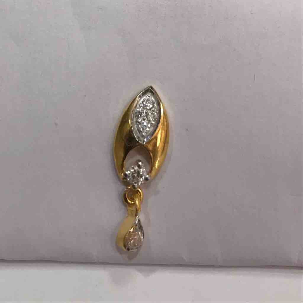 916 Gold Fancy Catseye Regular Eye Earrings