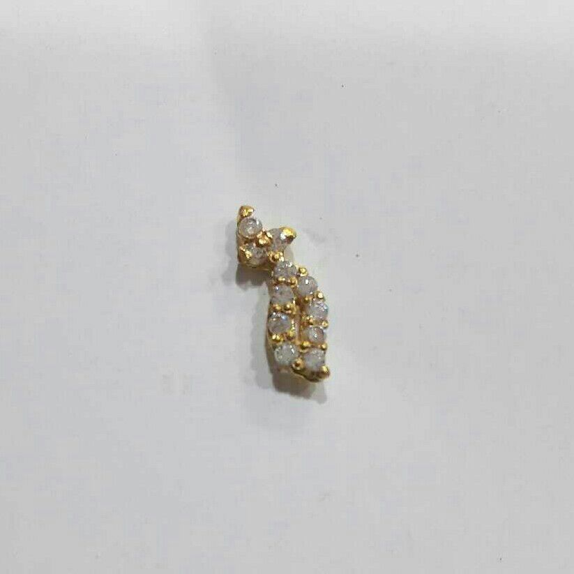 16K Gold Modern Indian Nosepin