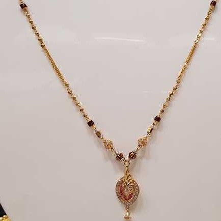 Stylish 916 Gold CZ Dokiya For Ladies