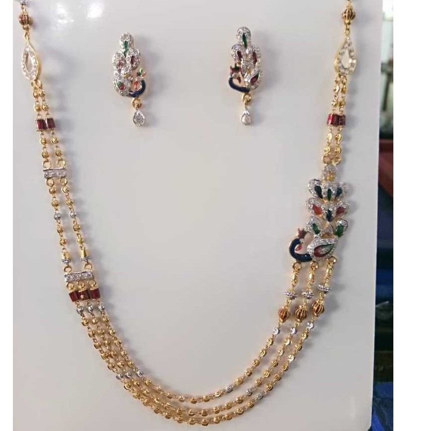 22KT Gold Fancy ladies Necklace Set