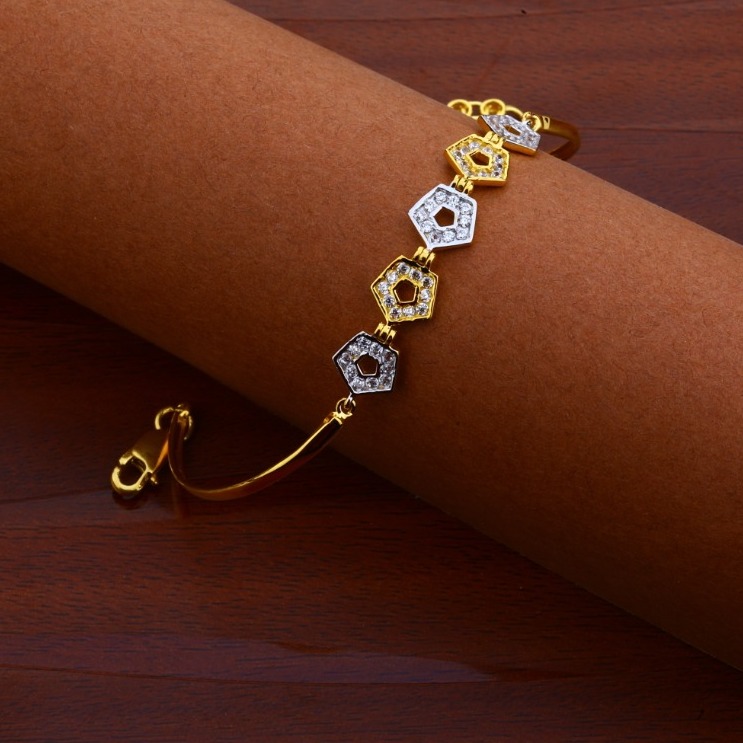 Ladies kada bracelet cz 916