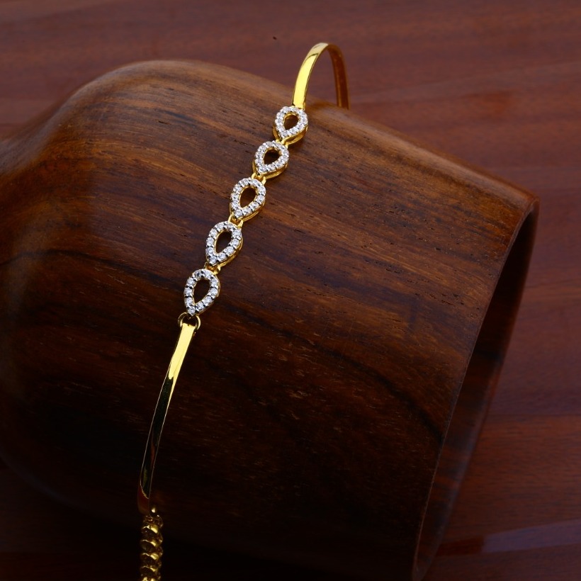 Ladies kada bracelet cz 916