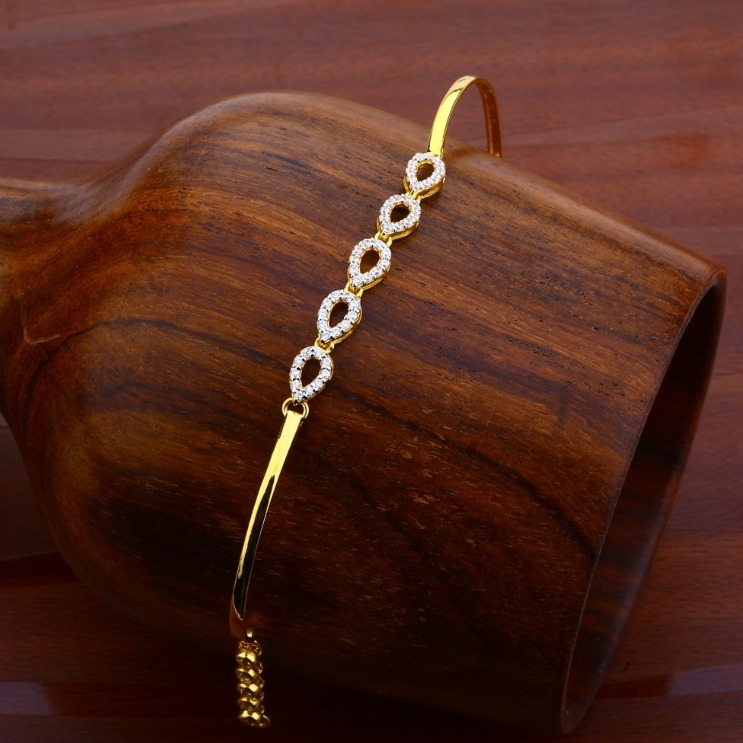 Ladies kada bracelet cz 916