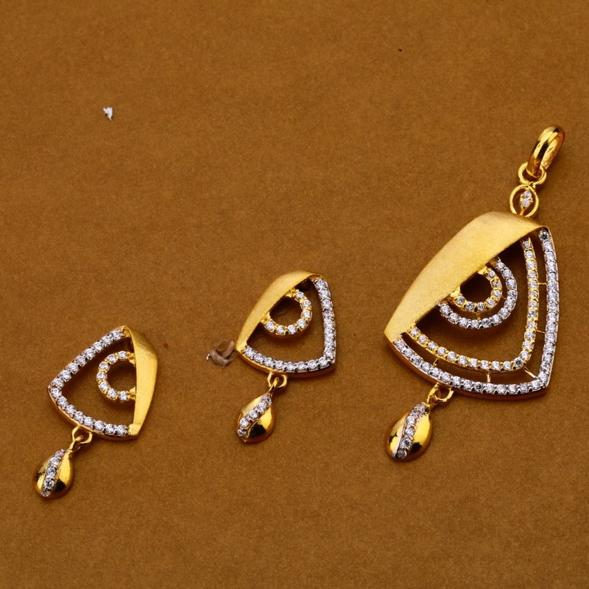 Ladies pendant set 916 cz