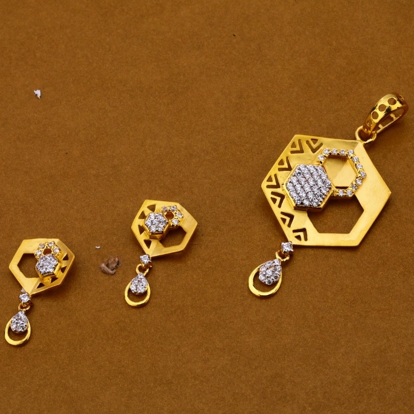 Ladies pendant set 916 cz