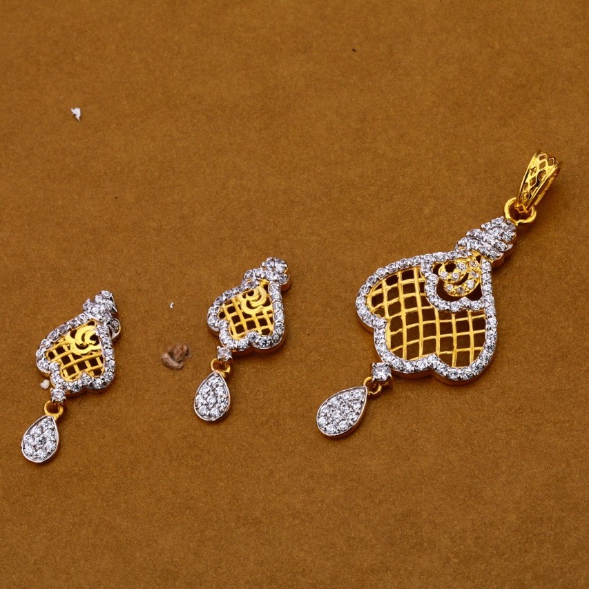 Ladies pendant set 916 cz