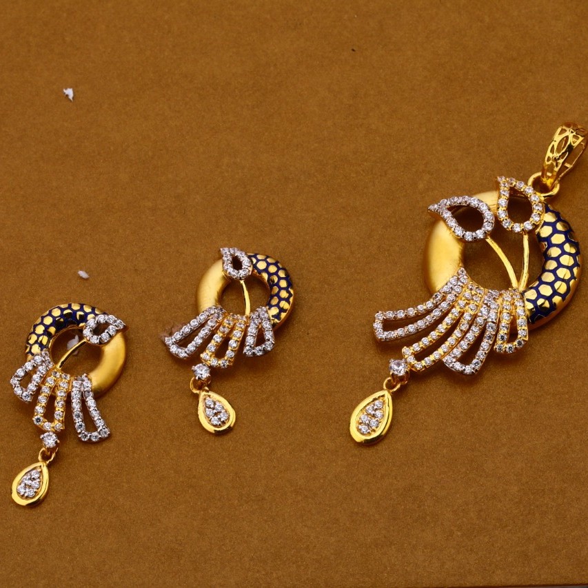 Ladies pendant set 916 cz