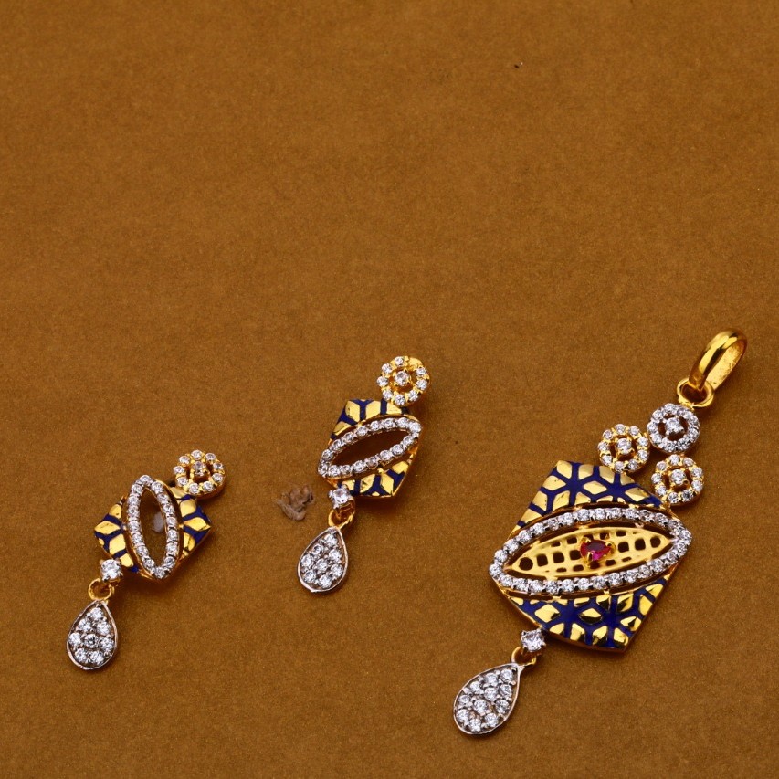 Ladies pendant set 916 cz