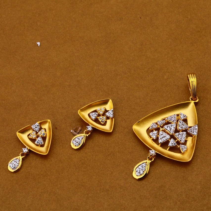 Ladies pendant set 916 cz