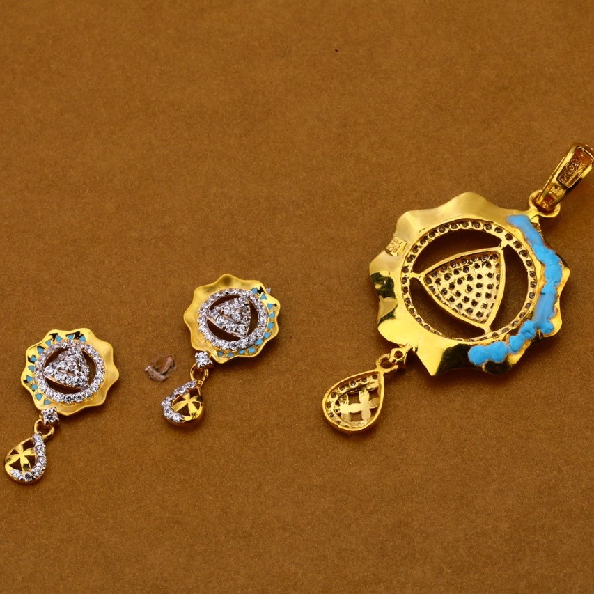 Ladies pendant set 916 cz