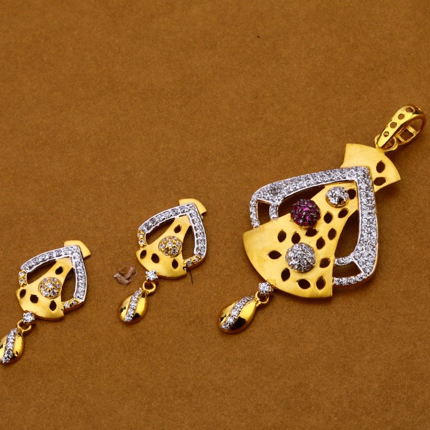 Ladies pendant set 916 cz