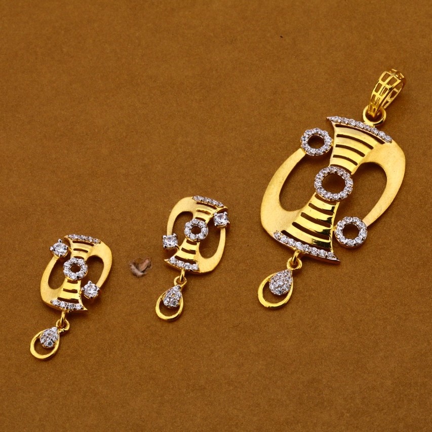 Ladies pendant set 916 cz
