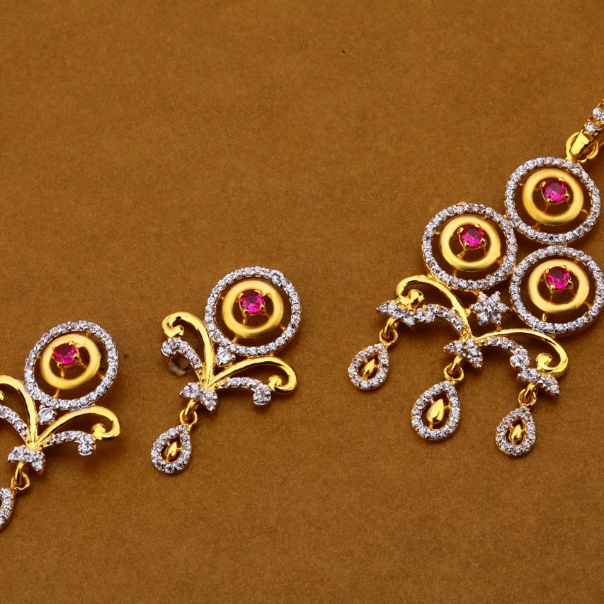 Ladies pendant set 916 cz