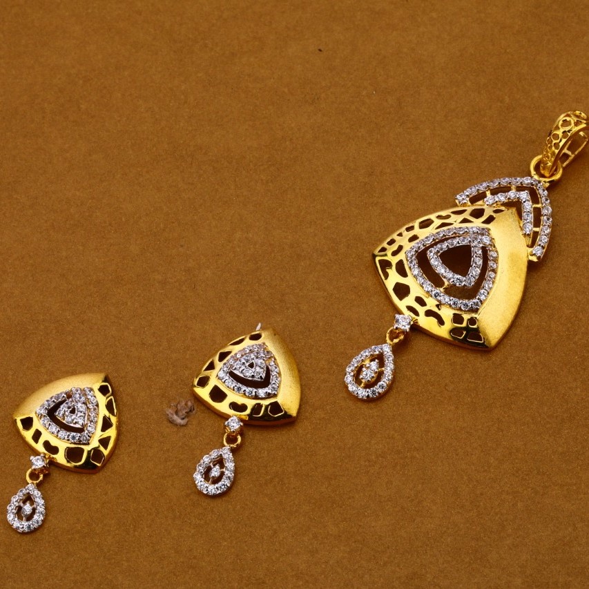 Ladies pendant set 916 cz