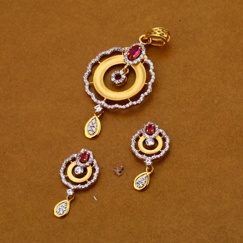 Ladies pendant set 916 cz