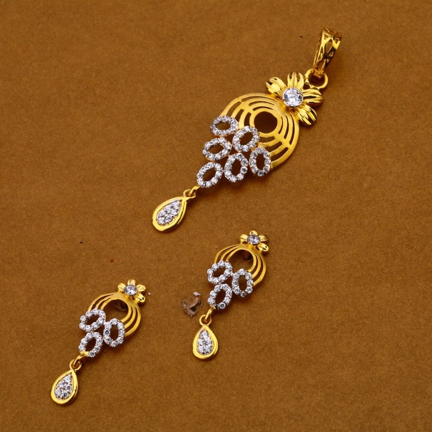 Ladies pendant set 916 cz