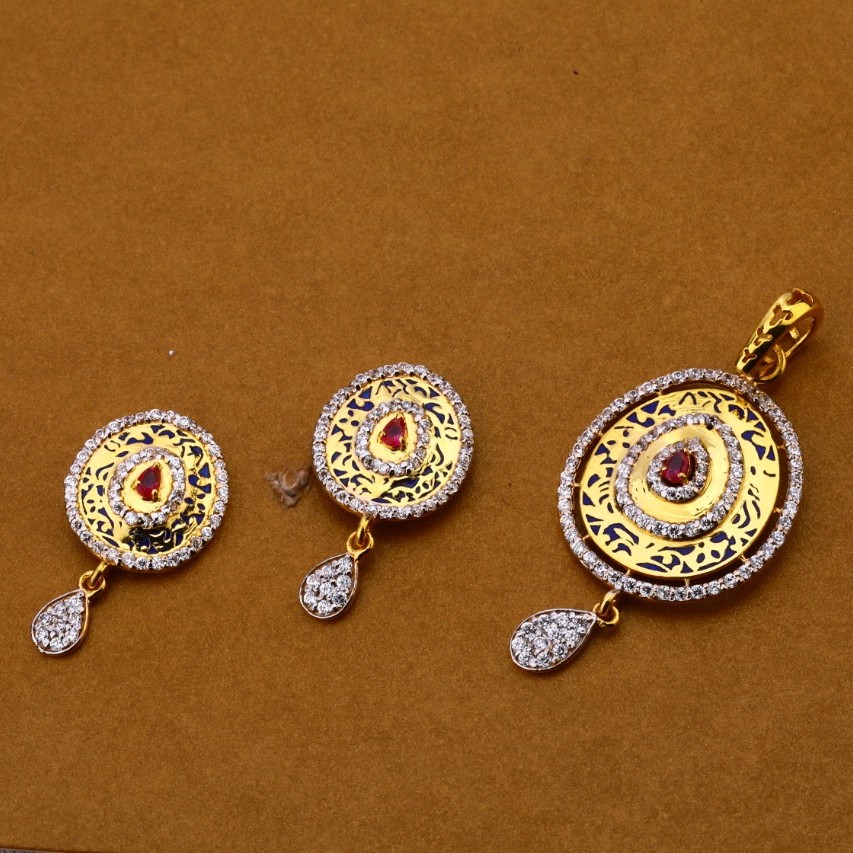 Ladies pendant set 916 cz