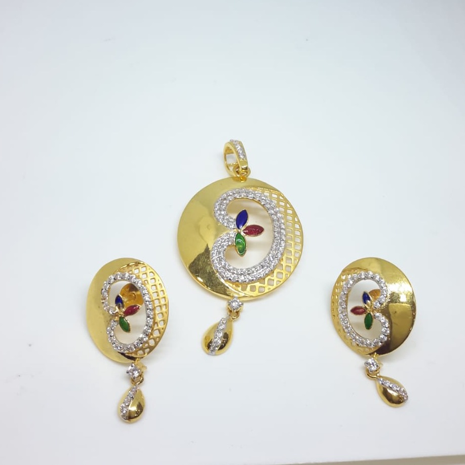 Ladies Pendant Set 916 Cz
