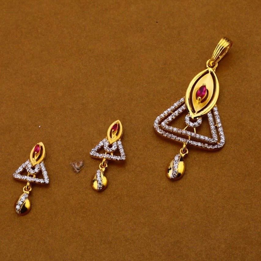 Ladies pendant set 916 cz