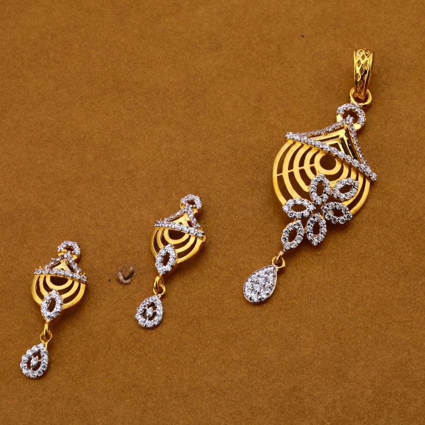 Ladies pendant set 916 cz