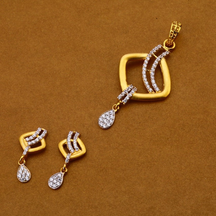 Ladies pendant set 916 cz