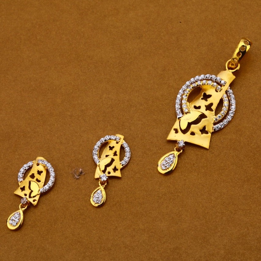 Ladies pendant set 916 cz