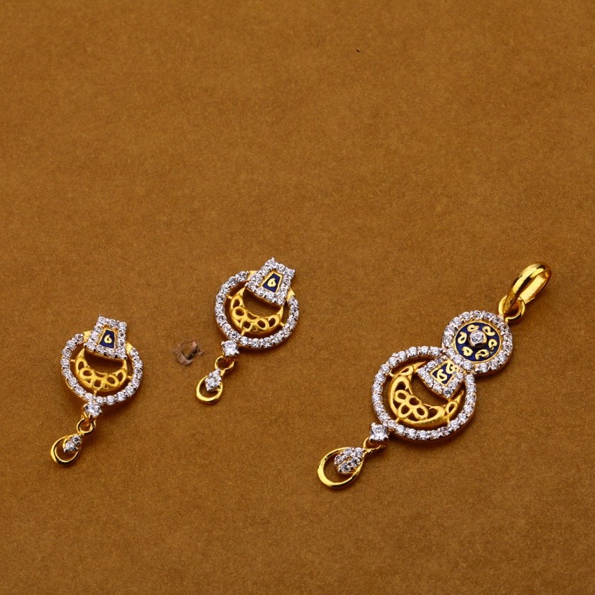 Ladies pendant set 916 cz