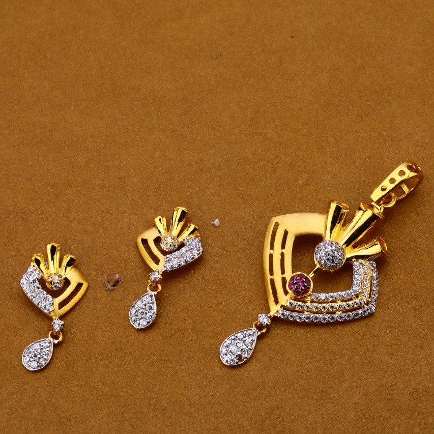 Ladies pendant set 916 cz