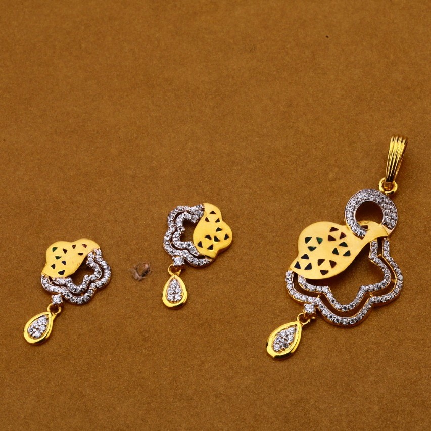 Ladies pendant set 916 cz
