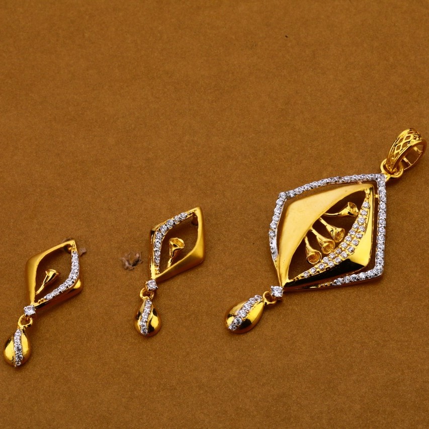 Ladies pendant set 916 cz