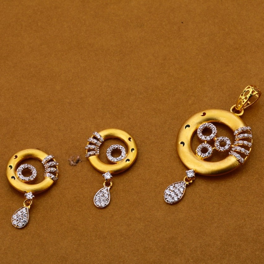 Ladies pendant set 916 cz