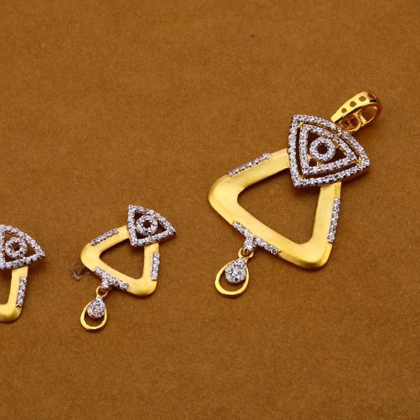 Ladies pendant set 916 cz