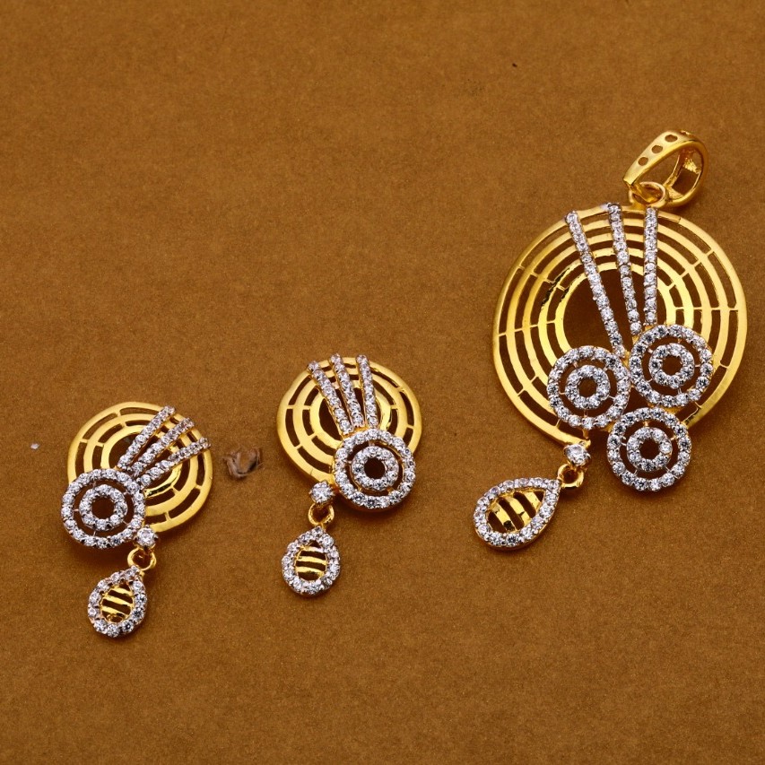 Ladies pendant set 916 cz