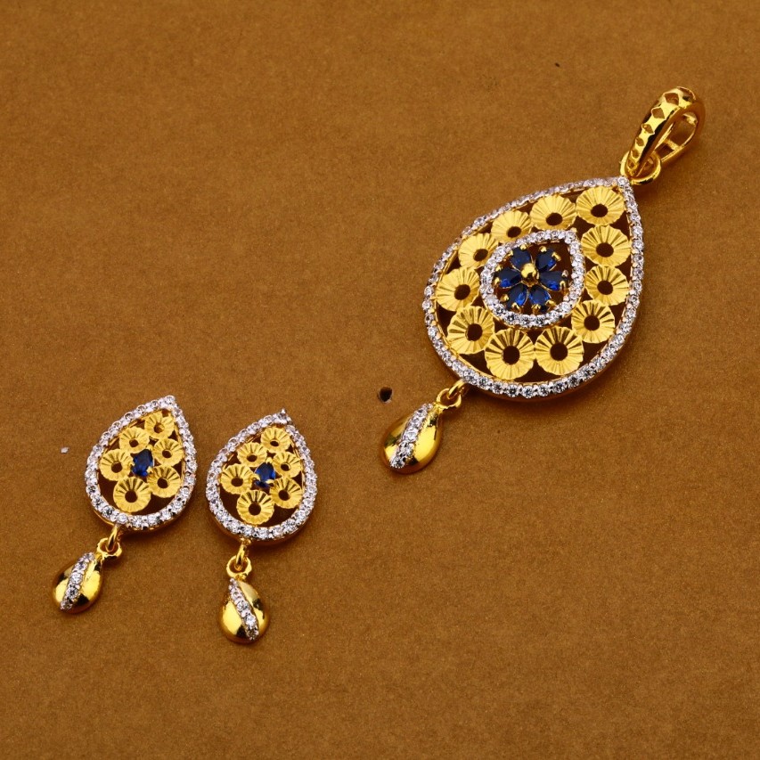 Ladies pendant set 916 cz