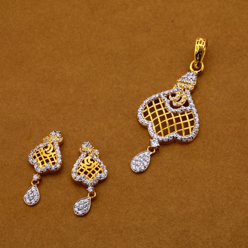 Ladies pendant set 916 cz
