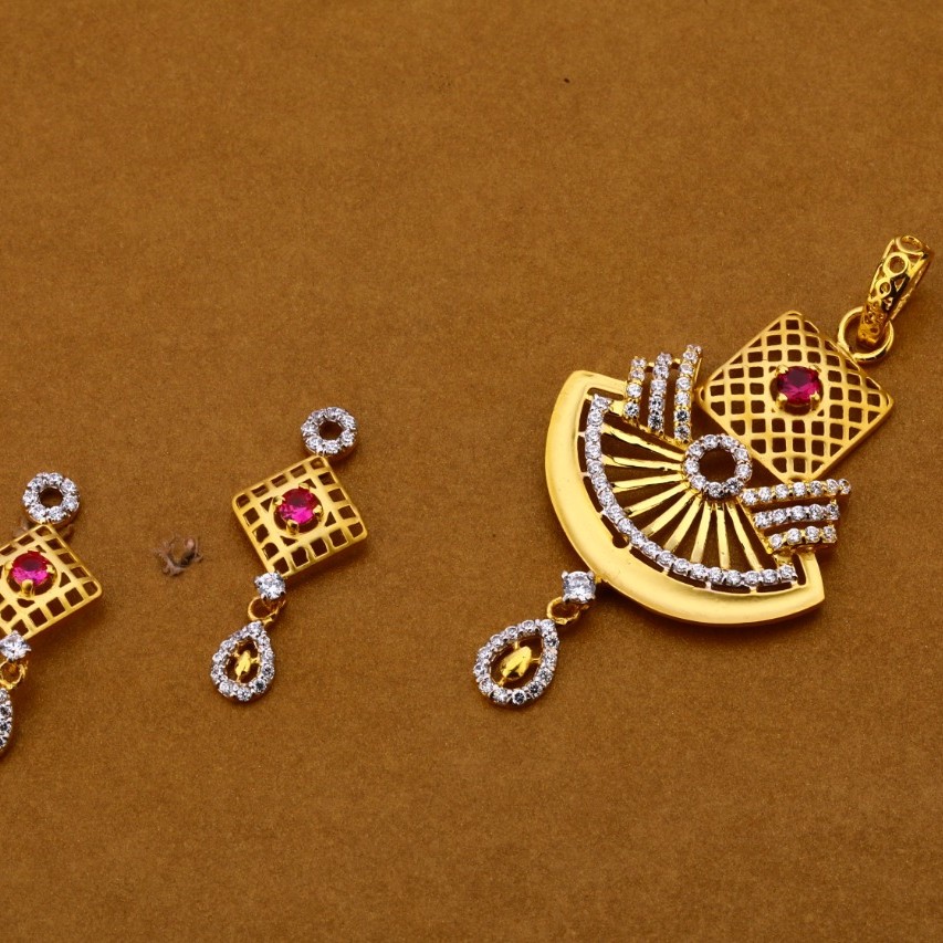 Ladies pendant set 916 cz