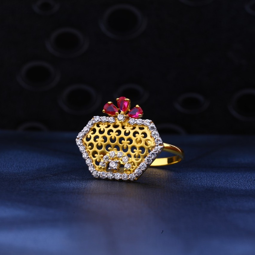 Ladies ring 916 cz